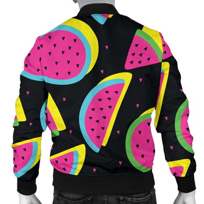 Watermelon Pattern Print Design WM07 Men Bomber Jacket