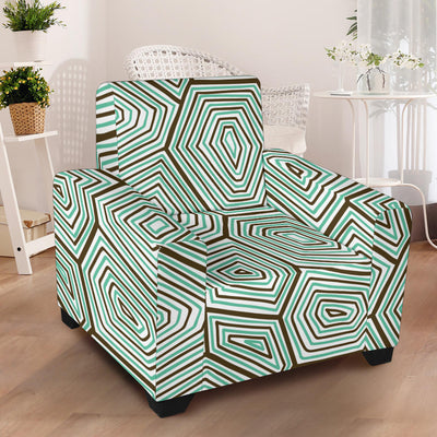 Sea Turtle Skin Print Armchair Slipcover