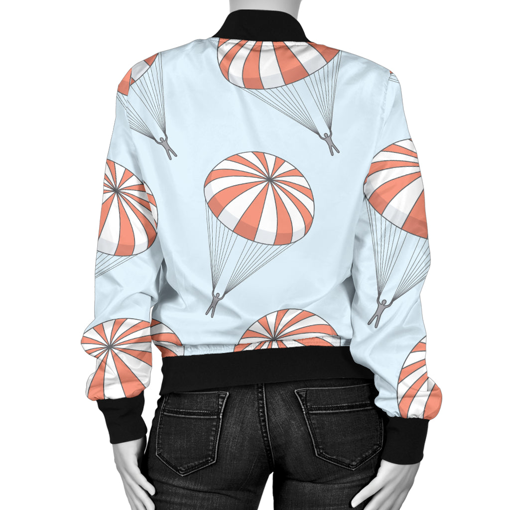 Skydiving Pattern Print Design 01 Women's Bomber Jacket