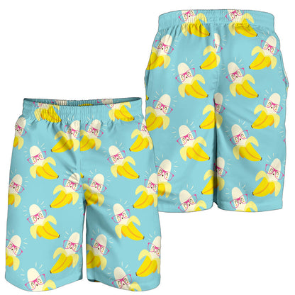 Banana Pattern Print Design BA07 Mens Shorts