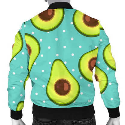 Avocado Pattern Print Design AC012 Men Bomber Jacket