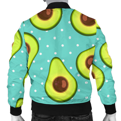 Avocado Pattern Print Design AC012 Men Bomber Jacket