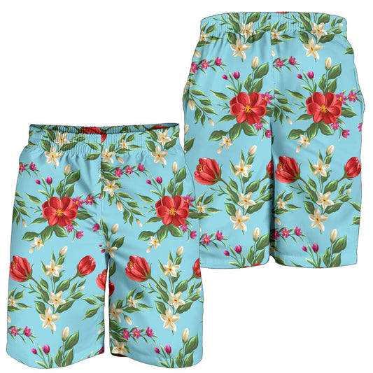 Summer Floral Pattern Print Design SF011 Mens Shorts