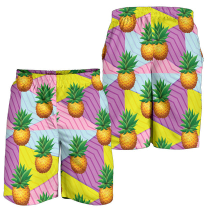 Pineapple Pattern Print Design PP05 Mens Shorts