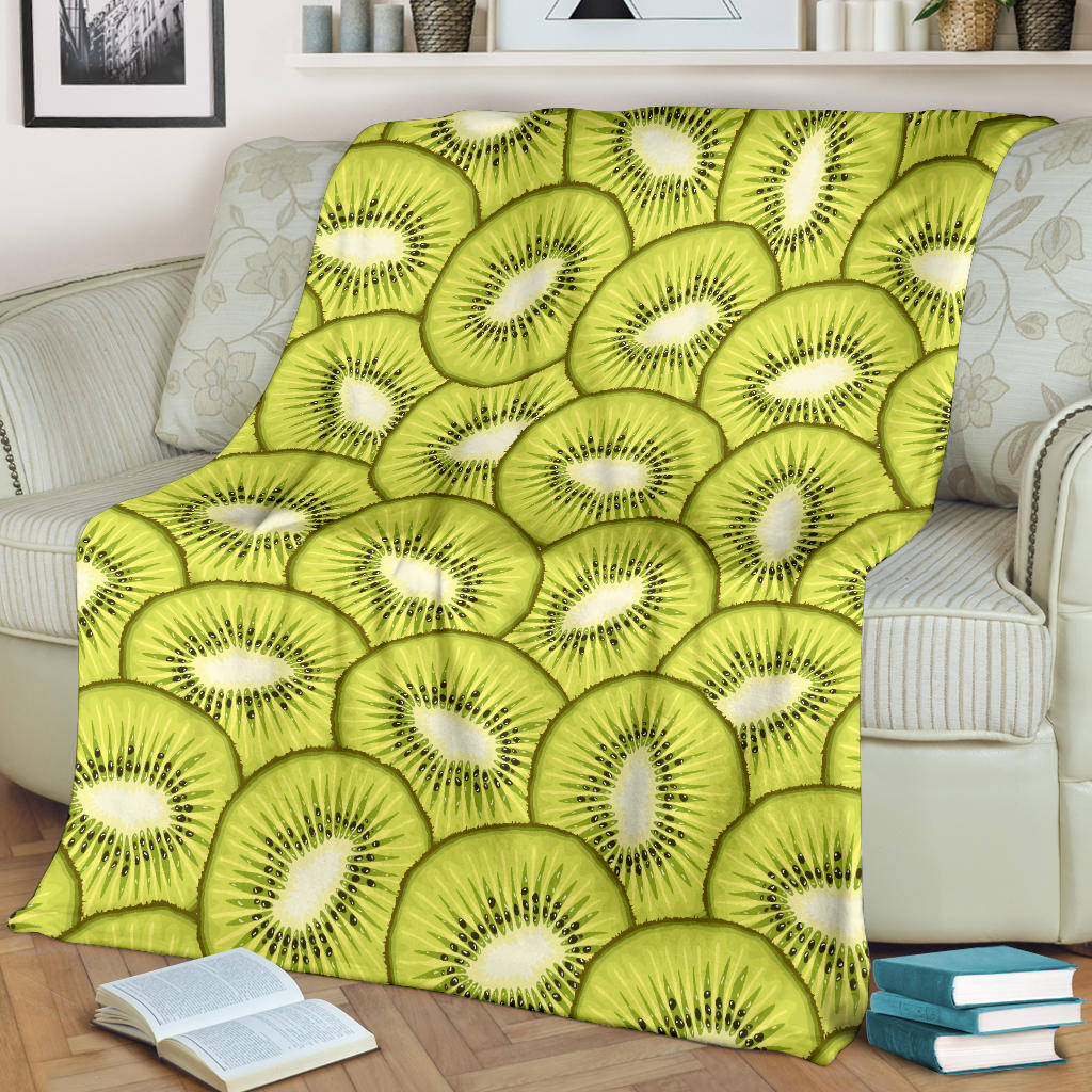 Kiwi Pattern Print Design KW07 Fleece Blanket