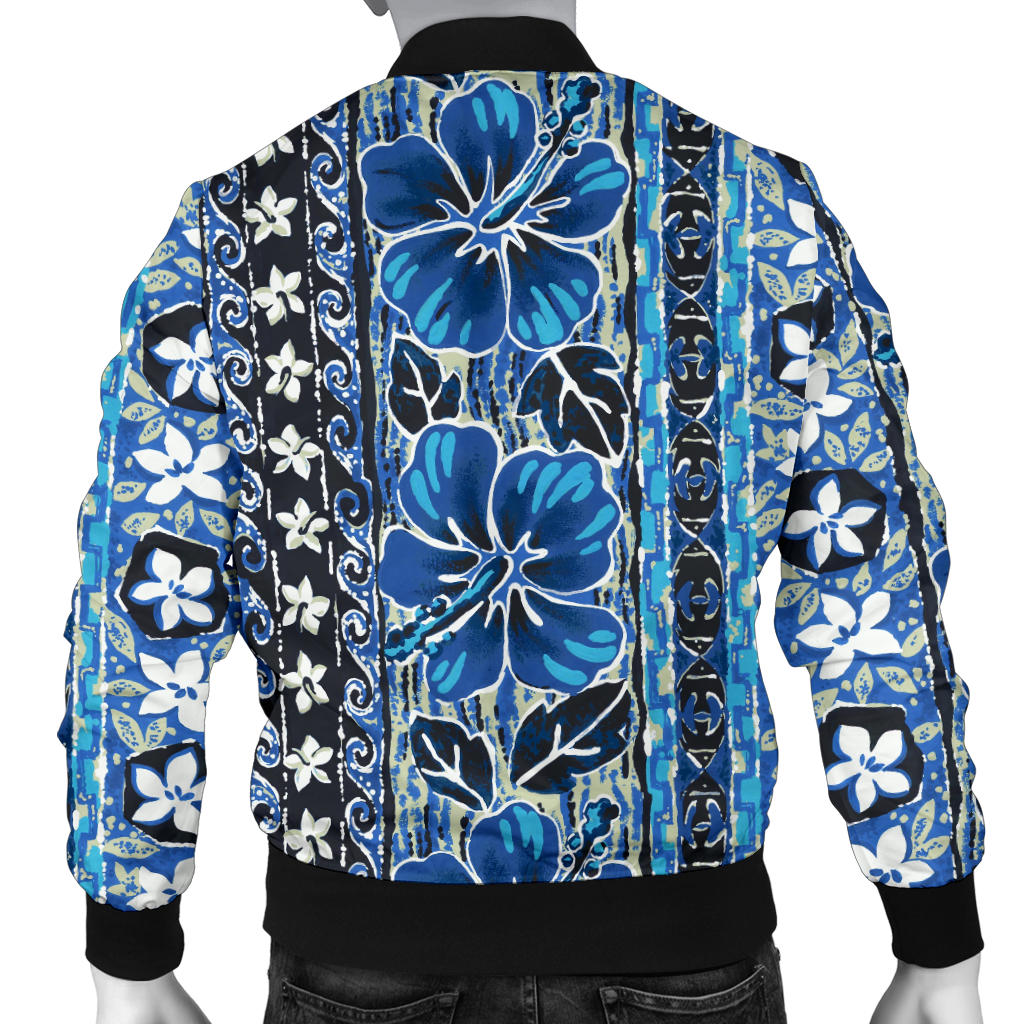 Hawaiian Themed Pattern Print Design H012 Men Bomber Jacket