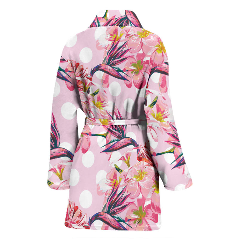 Bird Of Paradise Pattern Print Design BOP011 Women Bathrobe