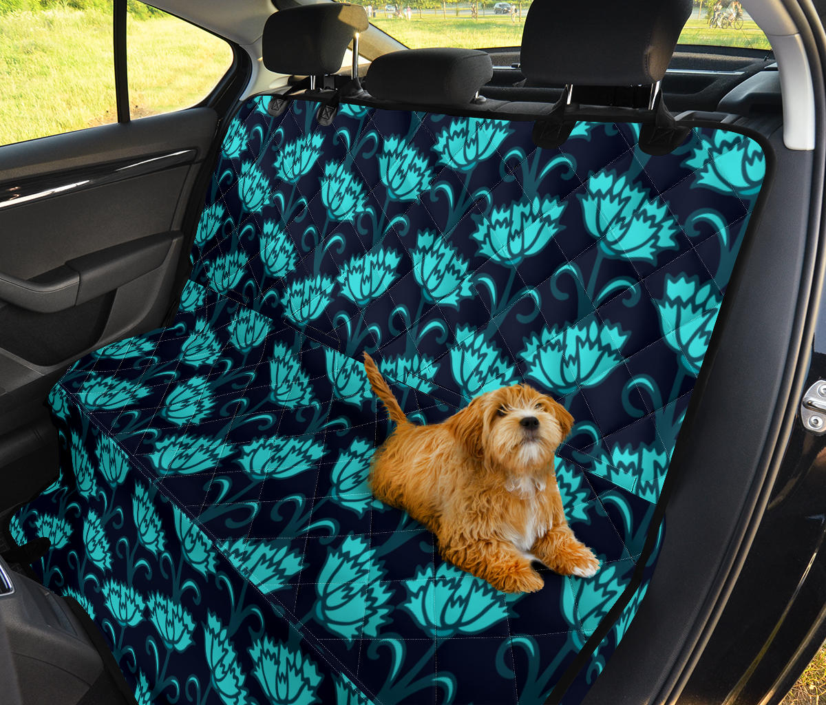 Carnations Pattern Print Design CN06 Rear Dog  Seat Cover