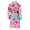 Cupcake Pattern Print Design CP05 Men Bathrobe