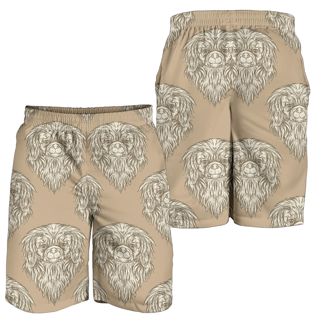 Pekingese Pattern Print Design A01 Mens Shorts