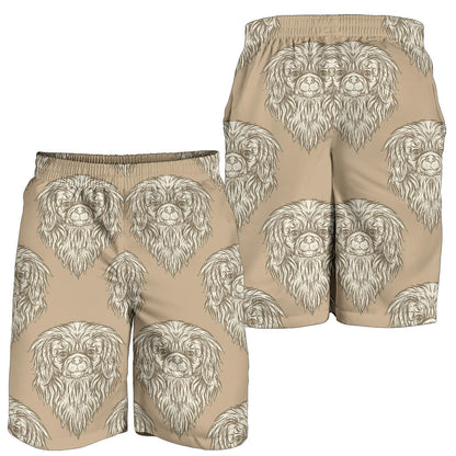 Pekingese Pattern Print Design A01 Mens Shorts