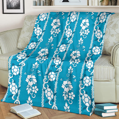 Hawaiian Themed Pattern Print Design H025 Fleece Blanket