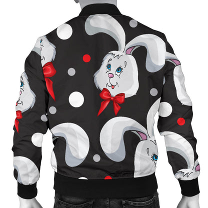 Rabbit Pattern Print Design RB012 Men Bomber Jacket