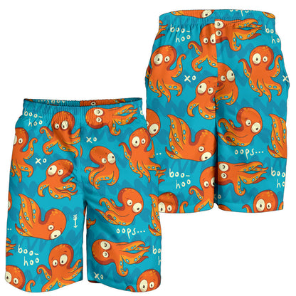 Octopus Pattern Print Design A02 Mens Shorts