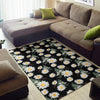 Daisy Pattern Print Design DS07 Area Rugs