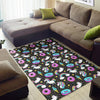 Donut Unicorn Pattern Print Design DN09 Area Rugs