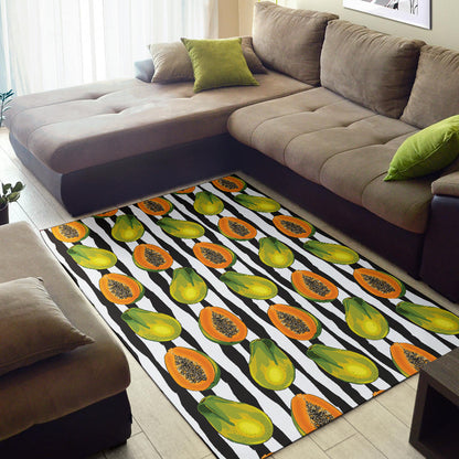 Papaya Pattern Print Design PP01 Area Rugs