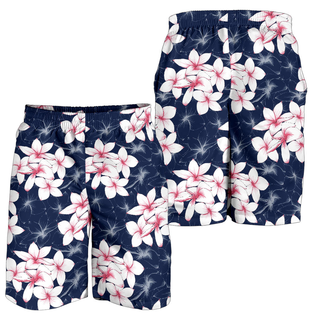 Plumeria Pattern Print Design PM017 Mens Shorts
