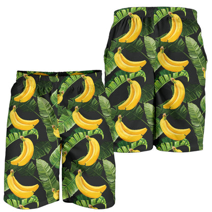 Banana Pattern Print Design BA01 Mens Shorts
