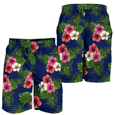 Hibiscus Pattern Print Design HB028 Mens Shorts