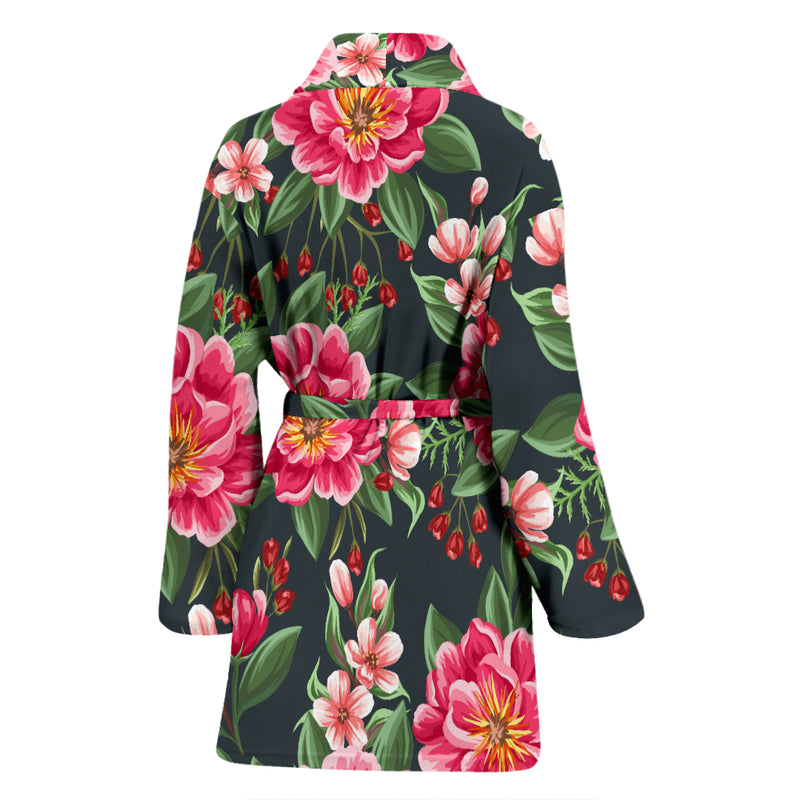 Summer Floral Pattern Print Design SF06 Women Bathrobe