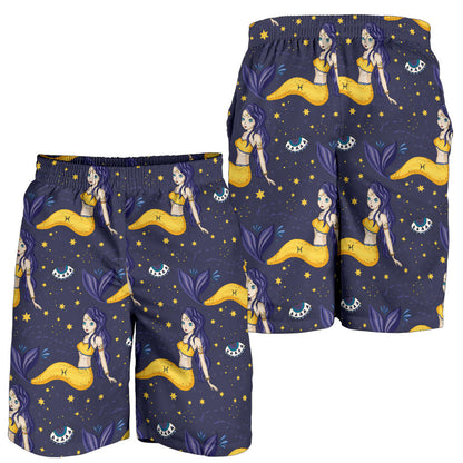 Pisces Pattern Print Design A04 Mens Shorts