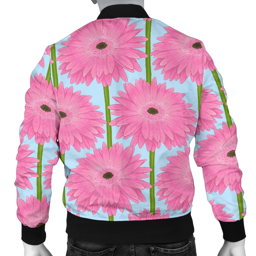 Gerberas Pattern Print Design GB01 Men Bomber Jacket