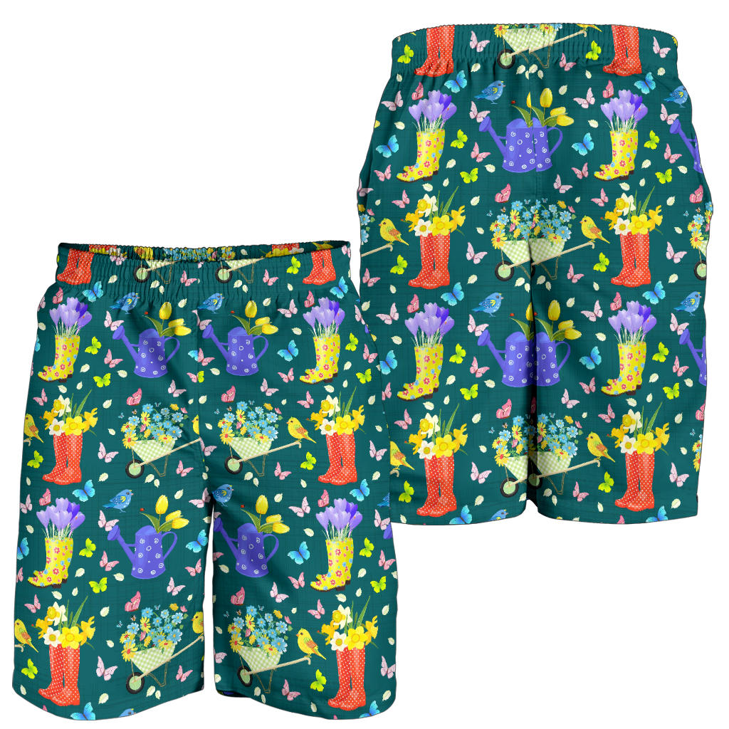 Gardening Pattern Print Design G08 Mens Shorts