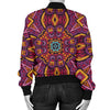 Bohemian Pattern Print Design 10 Women's Bomber Jacket