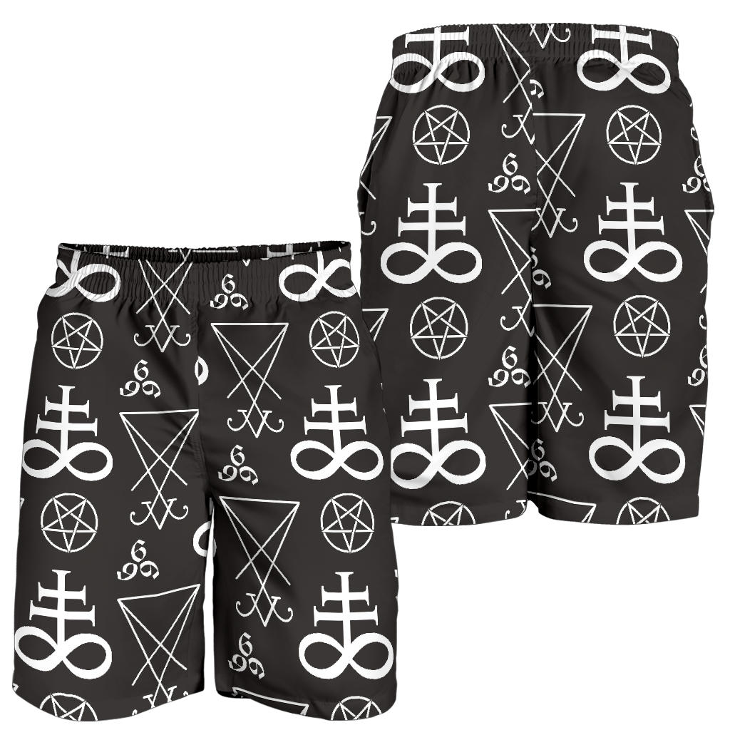 Pentagram Pattern Print Design A04 Mens Shorts
