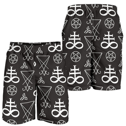 Pentagram Pattern Print Design A04 Mens Shorts