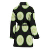 Cucumber Pattern Print Design CC02 Women Bathrobe