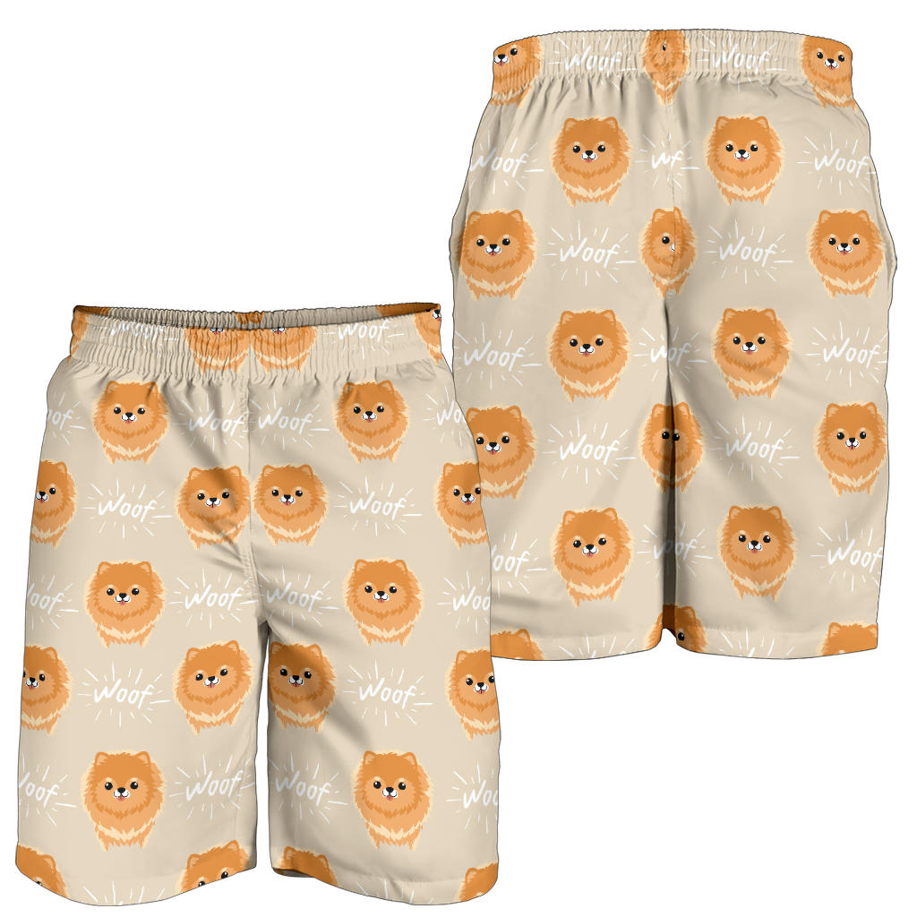 Pomeranians Pattern Print Design A04 Mens Shorts