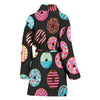 Donut Pattern Print Design DN02 Women Bathrobe