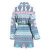 Easter Eggs Pattern Print Design RB013 Women Bathrobe