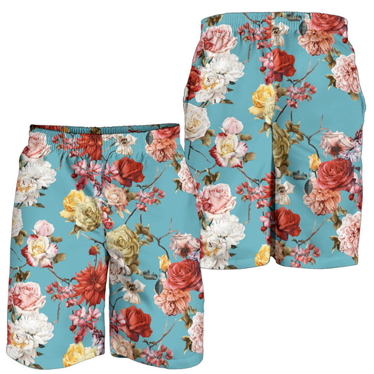 Summer Floral Pattern Print Design SF05 Mens Shorts