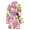 Hydrangea Pattern Print Design HD05 Women Bathrobe