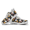 Daisy Pattern Print Design DS04 Sneakers White Bottom Shoes