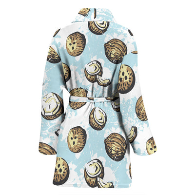 Coconut Pattern Print Design CN01 Women Bathrobe