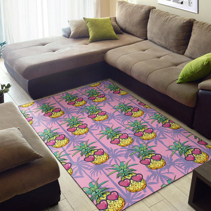 Pineapple Pattern Print Design PP06 Area Rugs