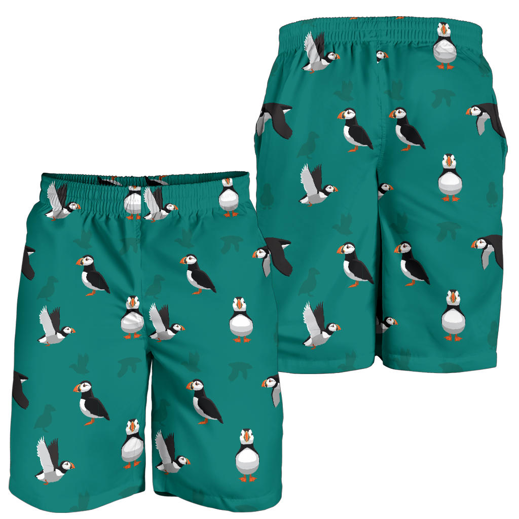 Puffin Pattern Print Design A02 Mens Shorts