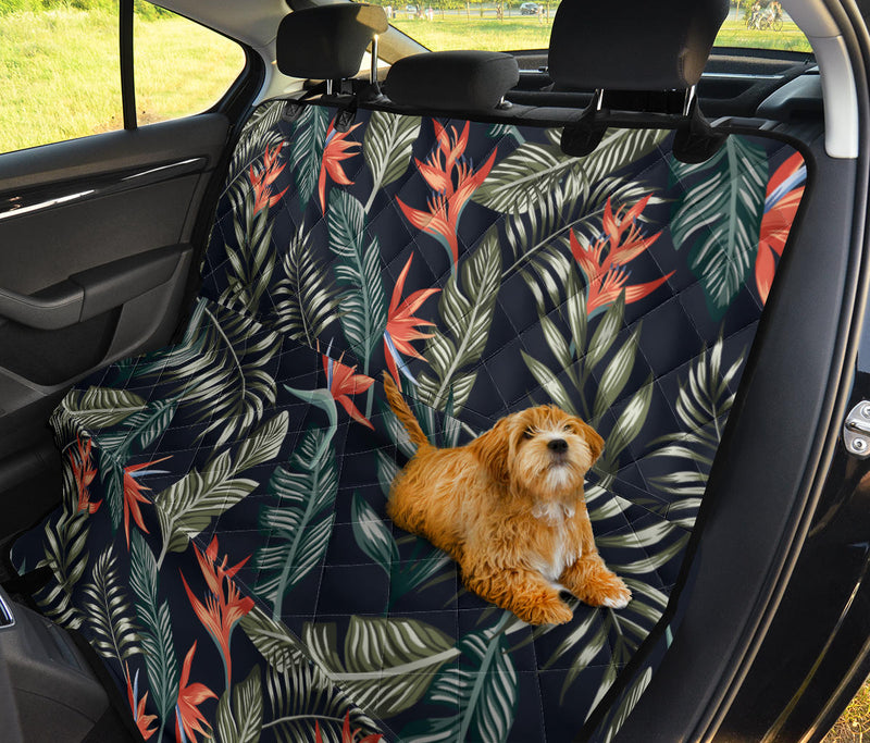 Bird Of Paradise Pattern Print Design BOP02 Rear Dog  Seat Cover