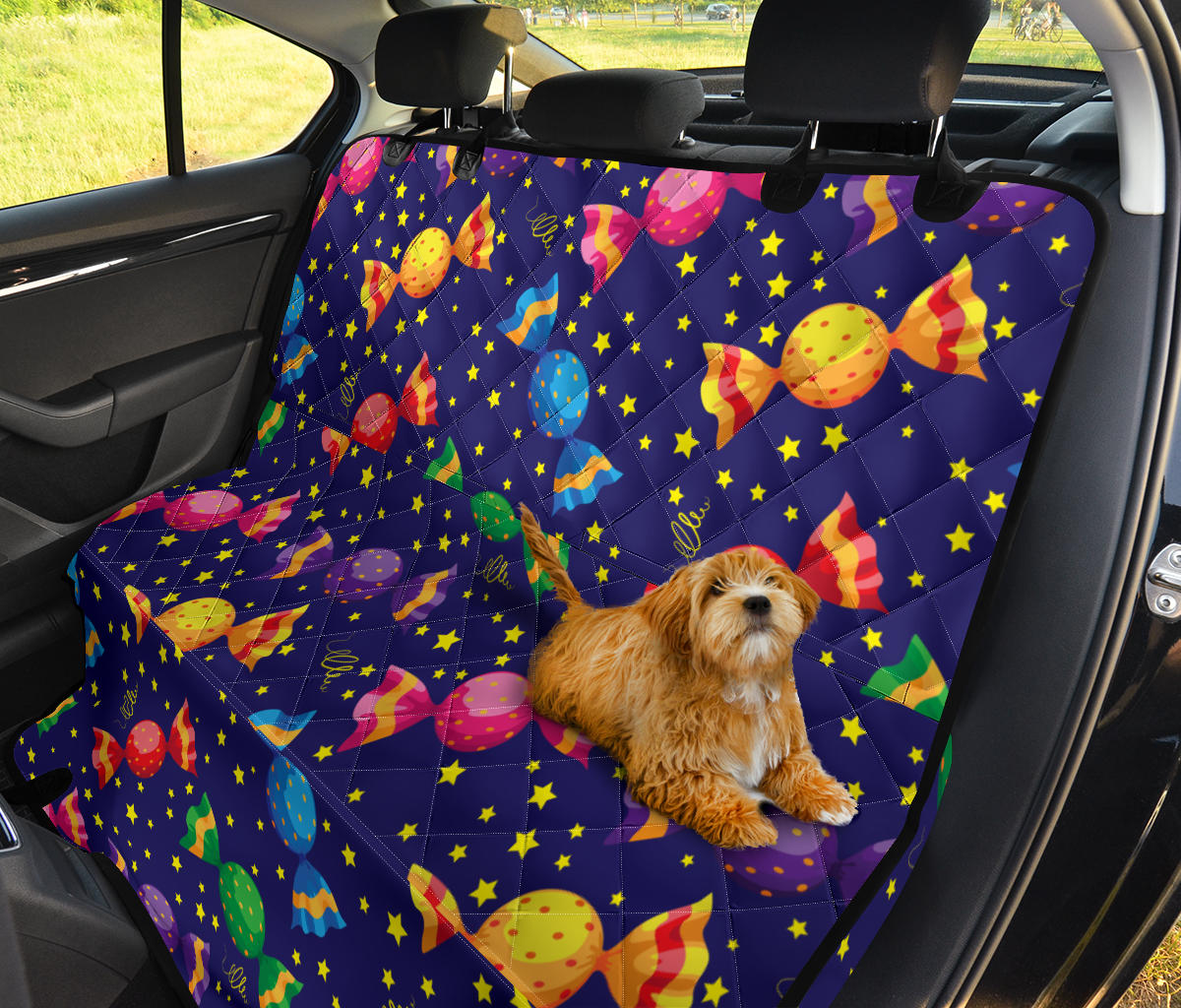 Candy Pattern Print Design CA06 Rear Dog  Seat Cover
