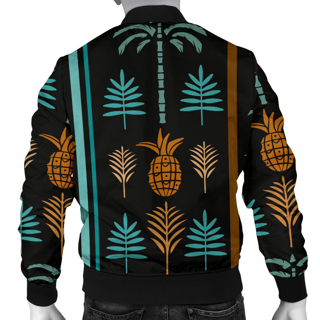 Hawaiian Themed Pattern Print Design H023 Men Bomber Jacket