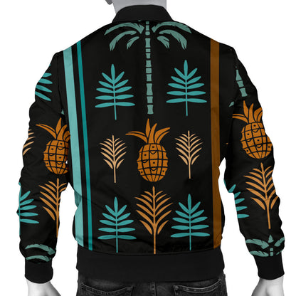 Hawaiian Themed Pattern Print Design H023 Men Bomber Jacket