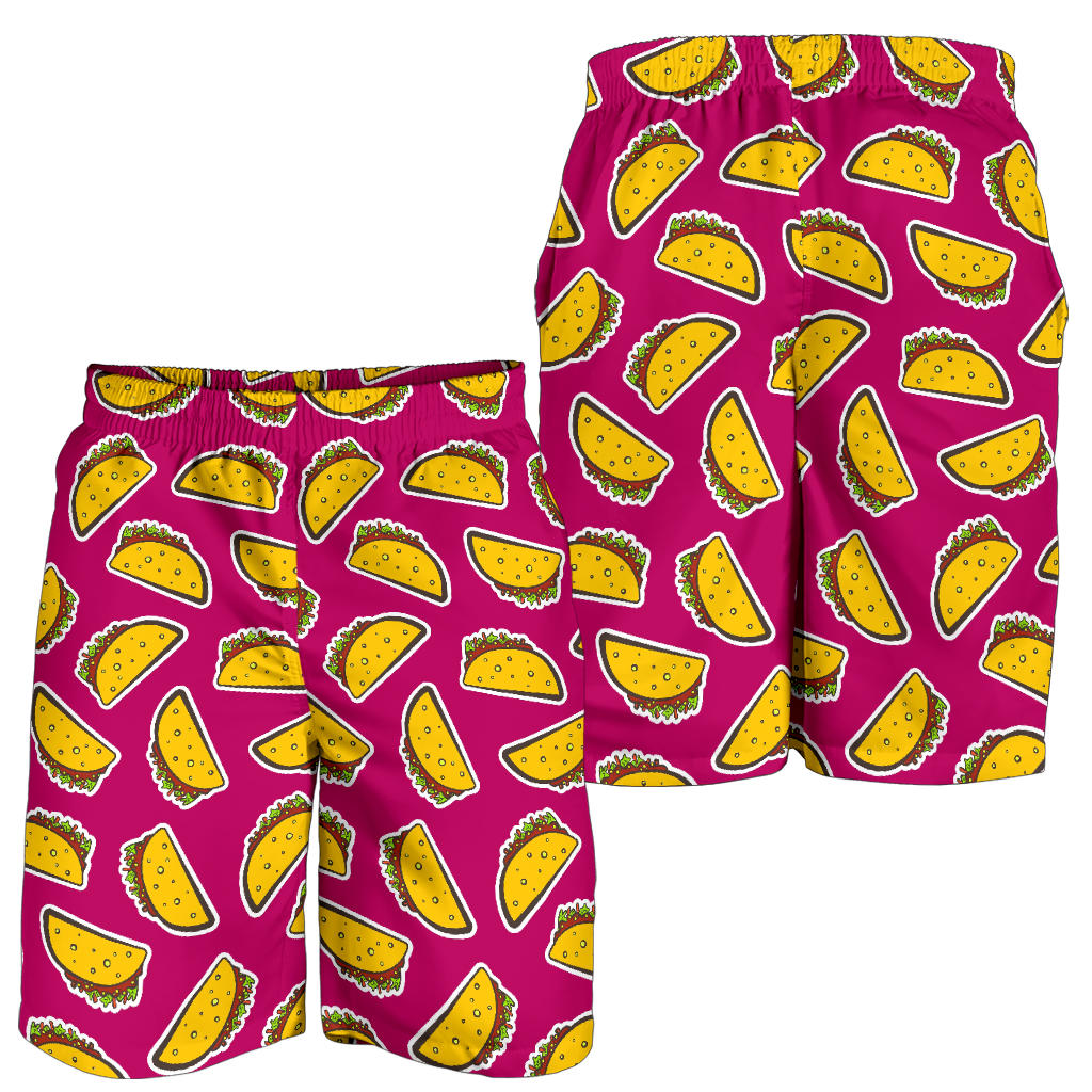 Taco Pattern Print Design TC01 Mens Shorts
