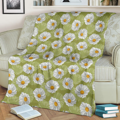 Daisy Pattern Print Design DS06 Fleece Blanket