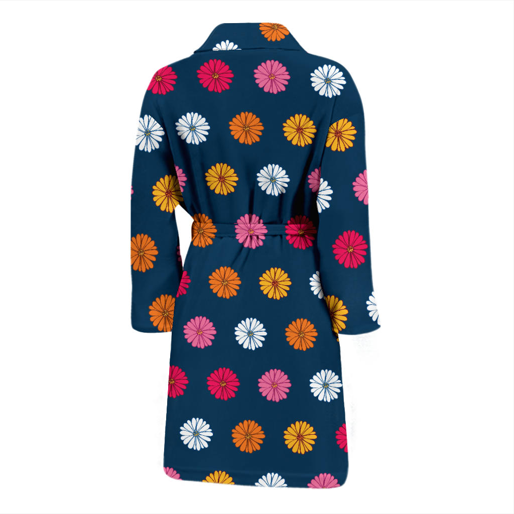 Gerberas Pattern Print Design GB06 Men Bathrobe