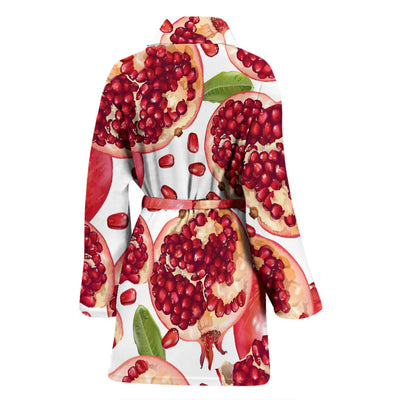 Pomegranate Pattern Print Design PG03 Women Bathrobe