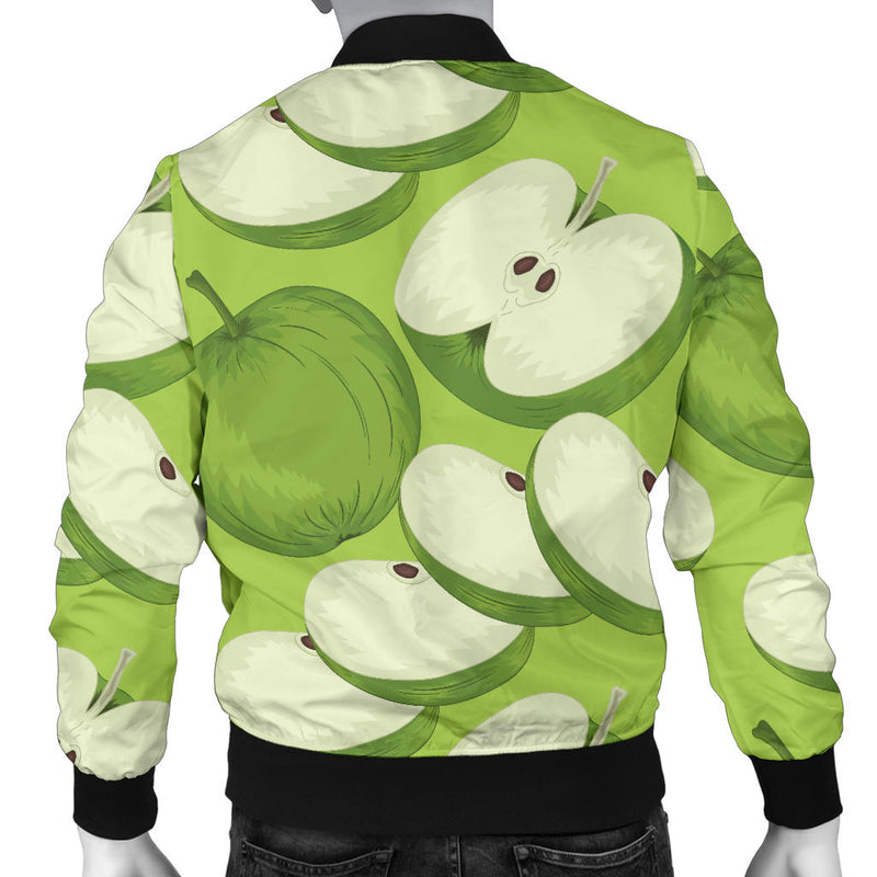 Apple Pattern Print Design AP010 Men Bomber Jacket